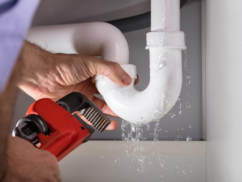 leaking pipes